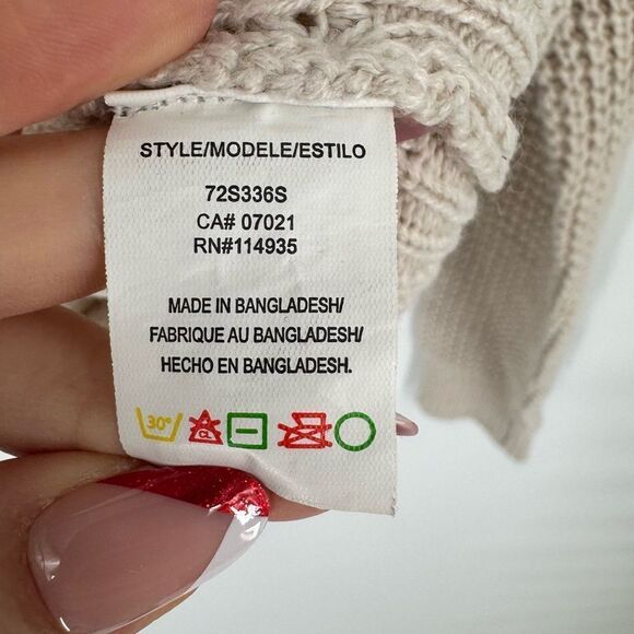 RDI Knit‎ Mock Neck Oatmeal Sweater Small - Picture 5 of 7